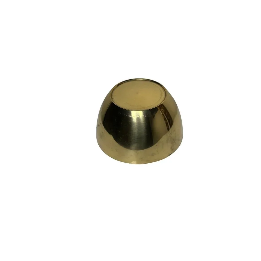Polished Solid Brass Bowl Decorative Catch-All Dish Minimalist Home Decor 5" - Picture 2 of 5